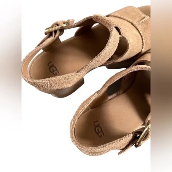 UGG Height Women's Platform T-strap Sandals - Picture 12 of 14